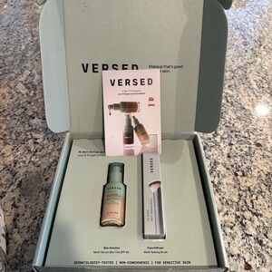 Versed Skincare Set with Foundation Serum and Brush